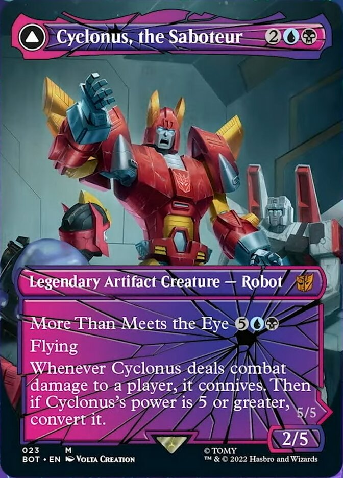 Cyclonus, the Saboteur // Cyclonus, Cybertronian Fighter (Shattered Glass) [Transformers] | Devastation Store