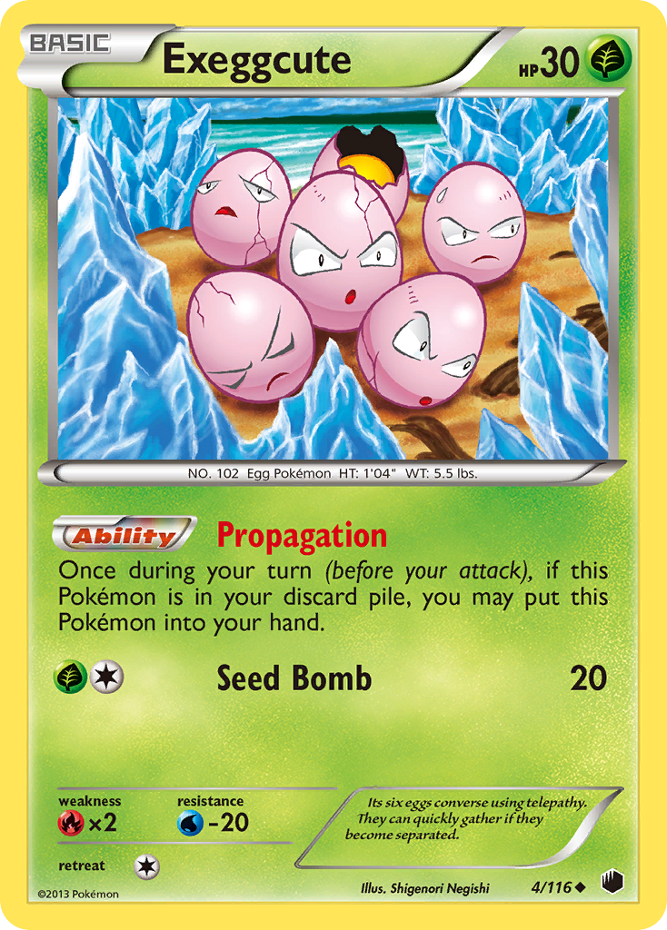 Exeggcute (4/116) [Black & White: Plasma Freeze] | Devastation Store