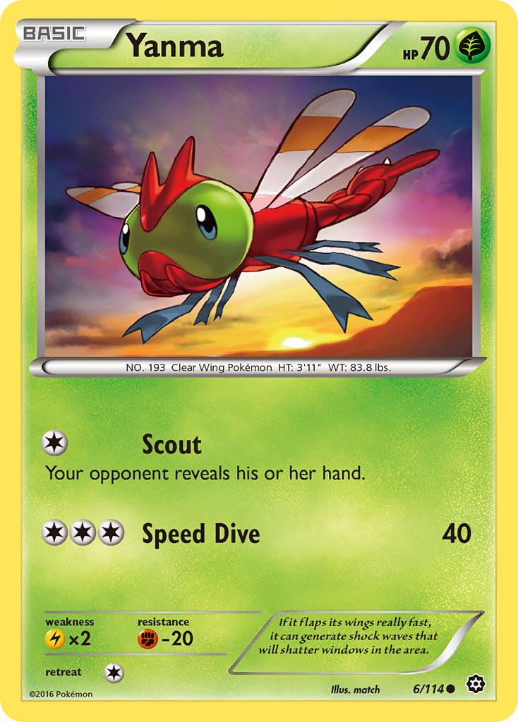 Yanma (6/114) [XY: Steam Siege] | Devastation Store