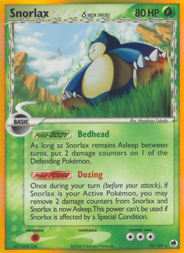 Snorlax (10/101) (Delta Species) [EX: Dragon Frontiers] | Devastation Store
