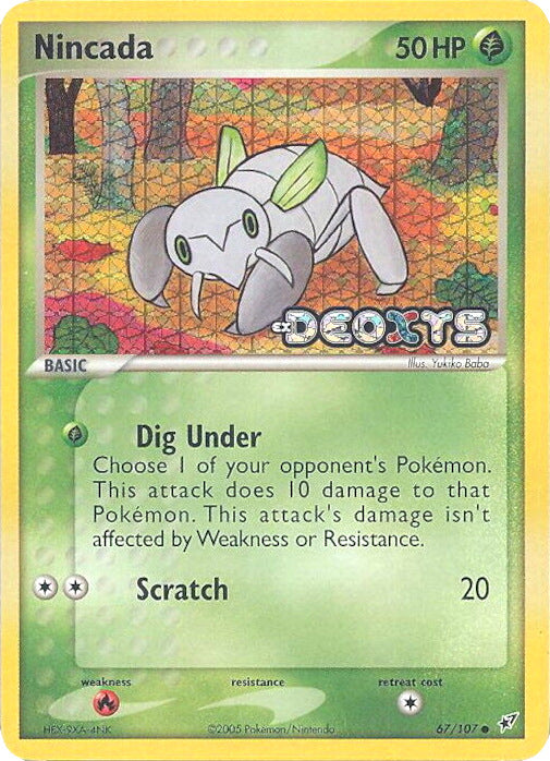 Nincada (67/107) (Stamped) [EX: Deoxys] | Devastation Store