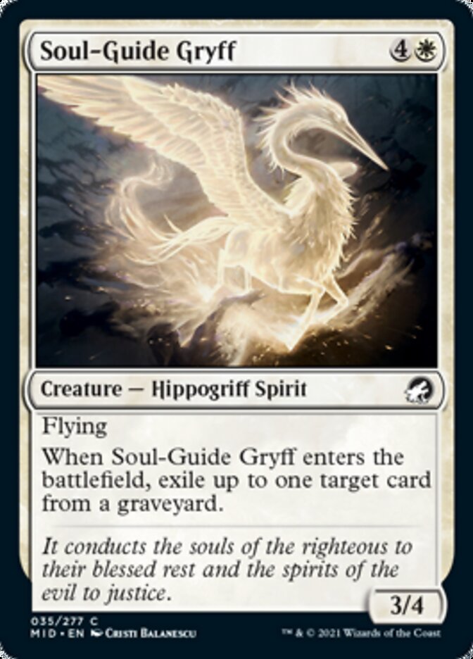 Soul-Guide Gryff [Innistrad: Midnight Hunt] | Devastation Store