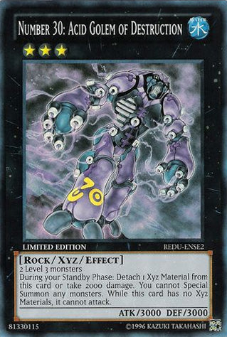 Number 30: Acid Golem of Destruction [REDU-ENSE2] Super Rare | Devastation Store