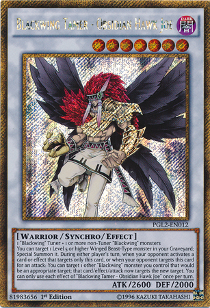 Blackwing Tamer - Obsidian Hawk Joe [PGL2-EN012] Gold Secret Rare | Devastation Store