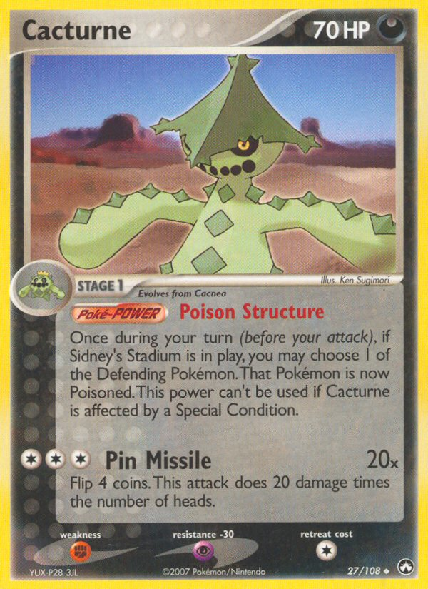 Cacturne (27/108) [EX: Power Keepers] | Devastation Store