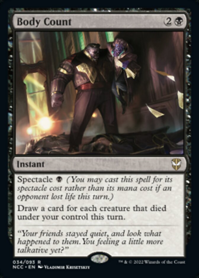 Body Count [Streets of New Capenna Commander] | Devastation Store