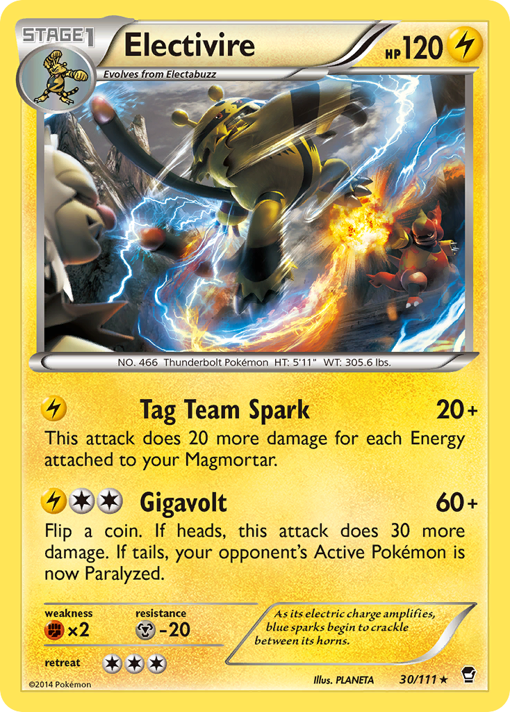 Electivire (30/111) [XY: Furious Fists] | Devastation Store