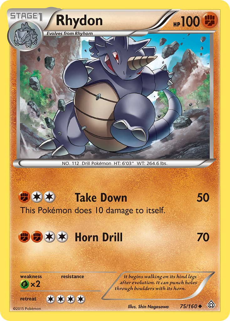 Rhydon (75/160) [XY: Primal Clash] | Devastation Store