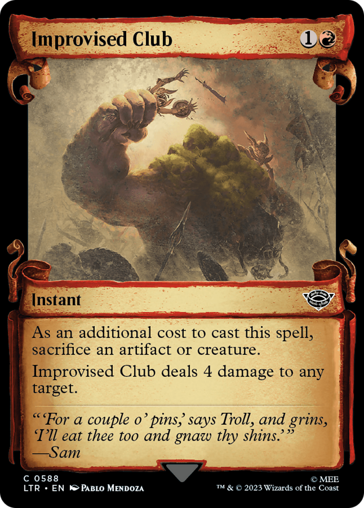 Improvised Club [The Lord of the Rings: Tales of Middle-Earth Showcase Scrolls] | Devastation Store