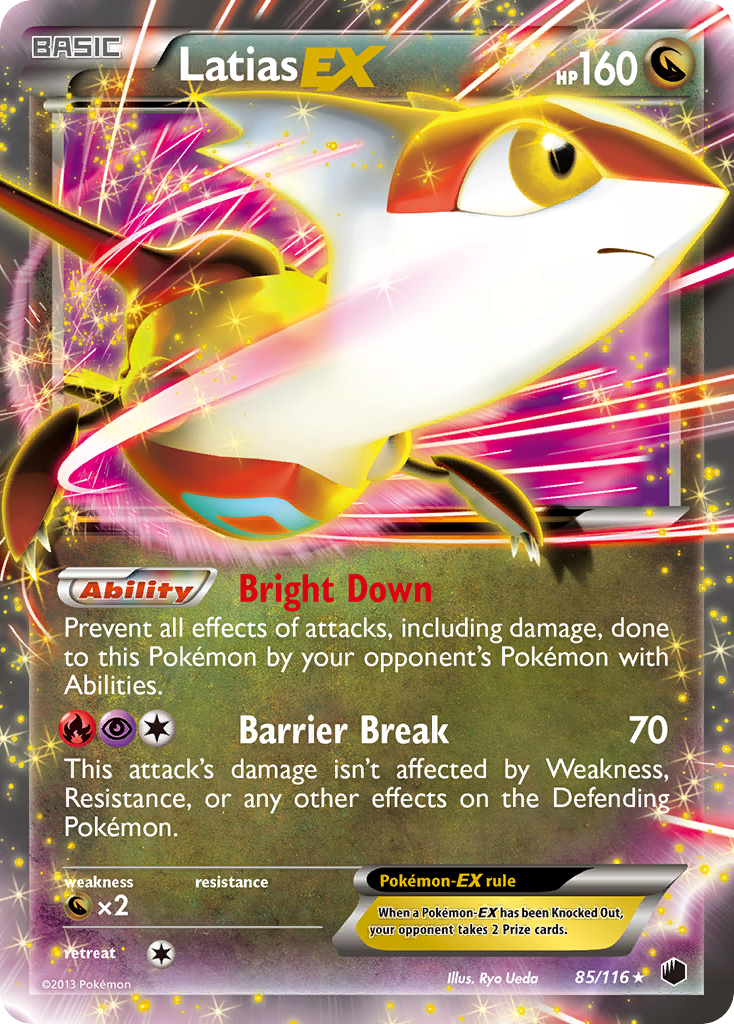 Latias EX (85/116) [Black & White: Plasma Freeze] | Devastation Store