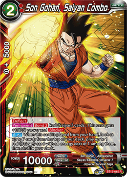 Son Gohan, Saiyan Combo (Rare) [BT13-015] | Devastation Store