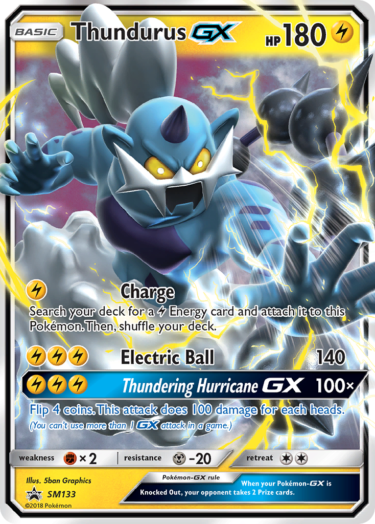 Thundurus GX (SM133) [Sun & Moon: Black Star Promos] | Devastation Store