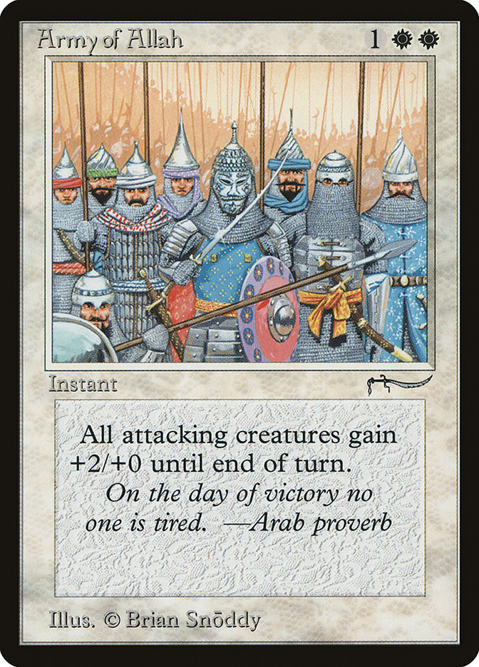 Army of Allah (Light Mana Cost) [Arabian Nights] | Devastation Store