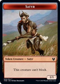 Satyr // Spider Double-sided Token [Theros Beyond Death Tokens] | Devastation Store