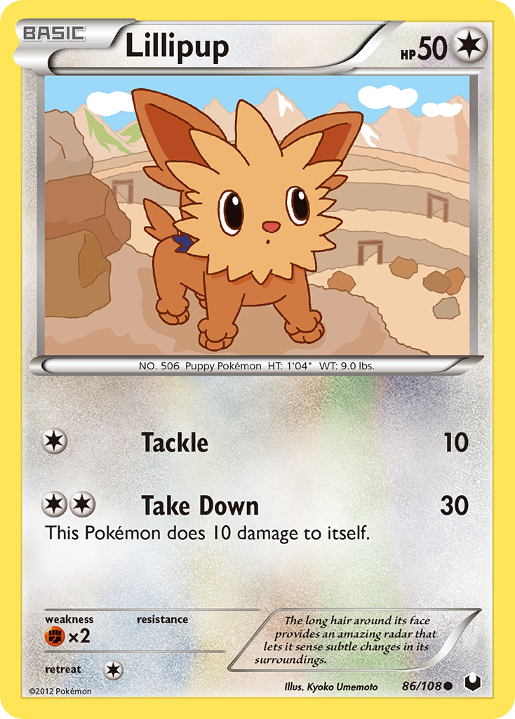 Lillipup (86/108) [Black & White: Dark Explorers] | Devastation Store