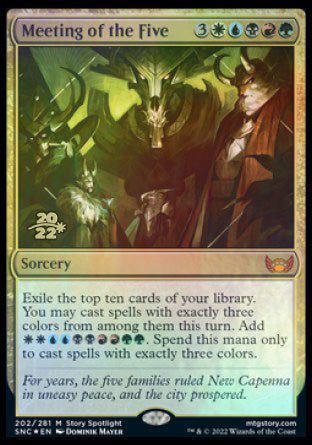 Meeting of the Five [Streets of New Capenna Prerelease Promos] | Devastation Store