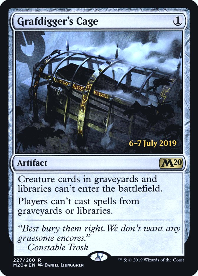 Grafdigger's Cage  [Core Set 2020 Prerelease Promos] | Devastation Store