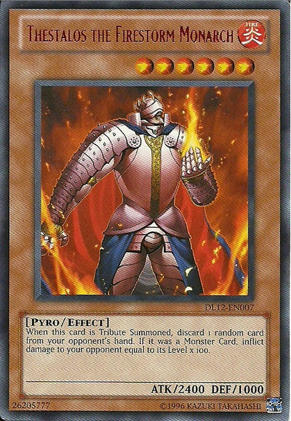 Thestalos the Firestorm Monarch (Red) [DL12-EN007] Rare | Devastation Store