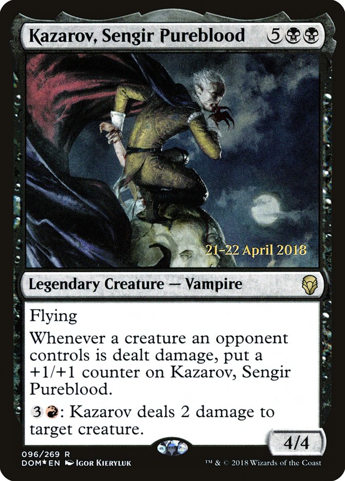 Kazarov, Sengir Pureblood  [Dominaria Prerelease Promos] | Devastation Store