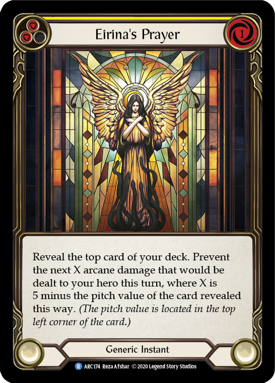 Eirina's Prayer (Yellow) [ARC174] Unlimited Edition Normal - Devastation Store | Devastation Store
