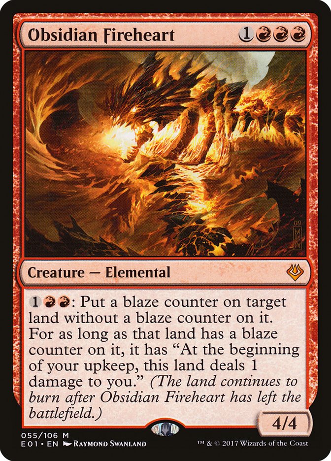 Obsidian Fireheart [Archenemy: Nicol Bolas] - Devastation Store | Devastation Store