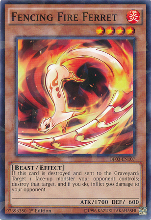 Fencing Fire Ferret [BP03-EN107] Shatterfoil Rare | Devastation Store