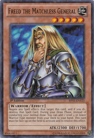 Freed the Matchless General [BP01-EN123] Starfoil Rare | Devastation Store