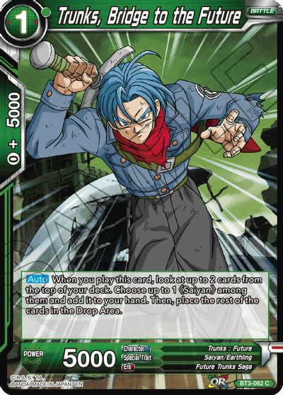 Trunks, Bridge to the Future (Reprint) (BT3-062) [Battle Evolution Booster] | Devastation Store