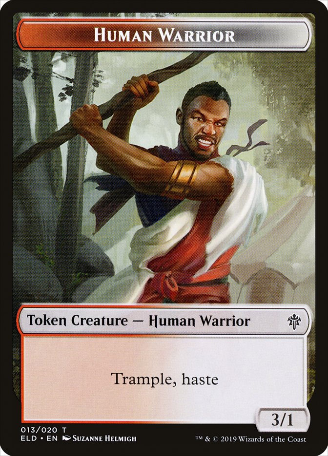 Human Warrior [Throne of Eldraine Tokens] | Devastation Store