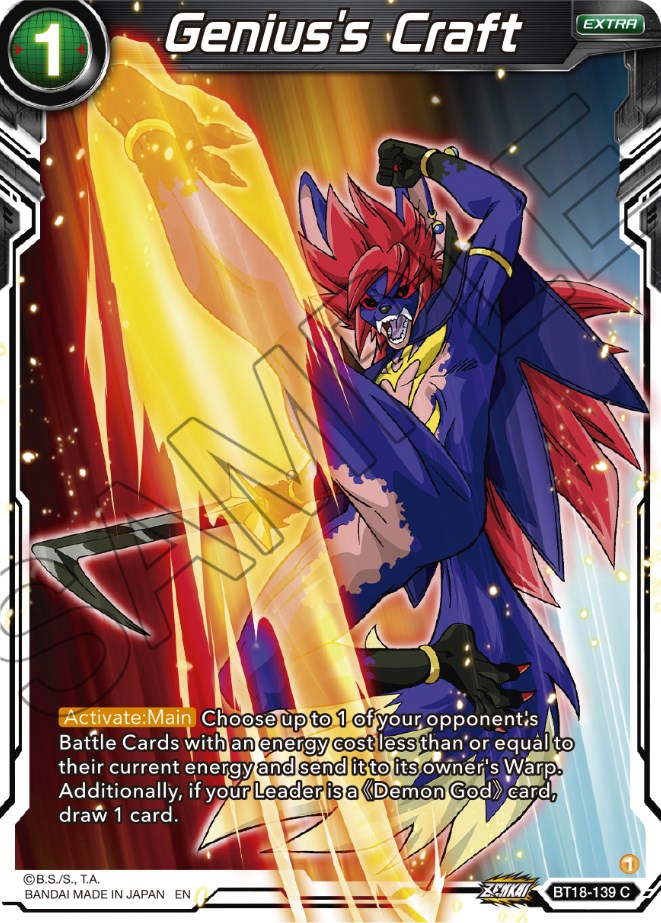 Genius's Craft (BT18-139) [Dawn of the Z-Legends] | Devastation Store