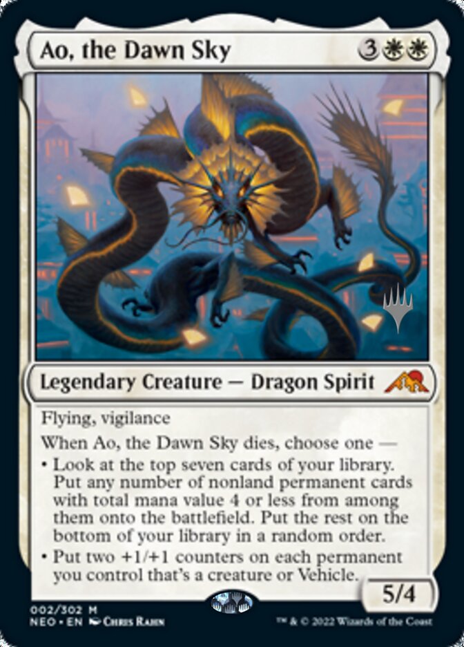 Ao, the Dawn Sky (Promo Pack) [Kamigawa: Neon Dynasty Promos] | Devastation Store