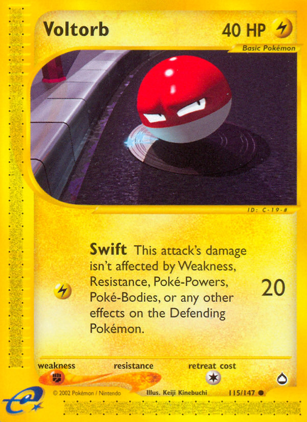 Voltorb (115/147) [Aquapolis] | Devastation Store