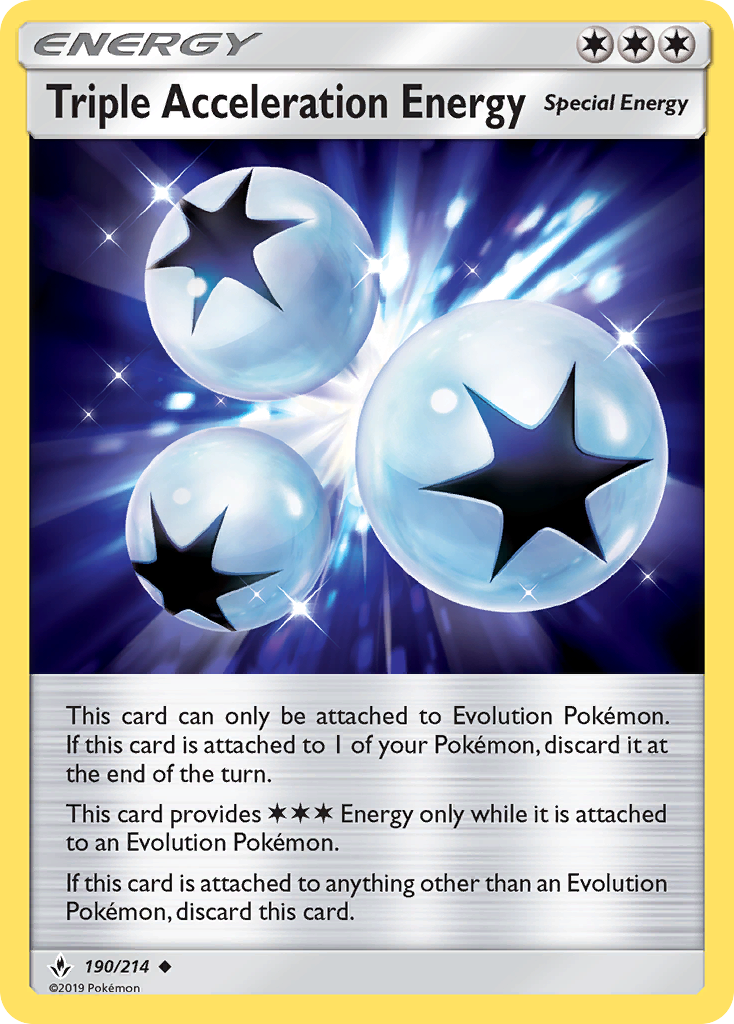 Triple Acceleration Energy (190/214) [Sun & Moon: Unbroken Bonds] | Devastation Store