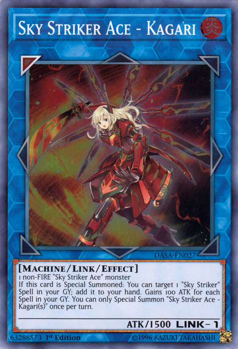 Sky Striker Ace - Kagari [DASA-EN027] Super Rare | Devastation Store