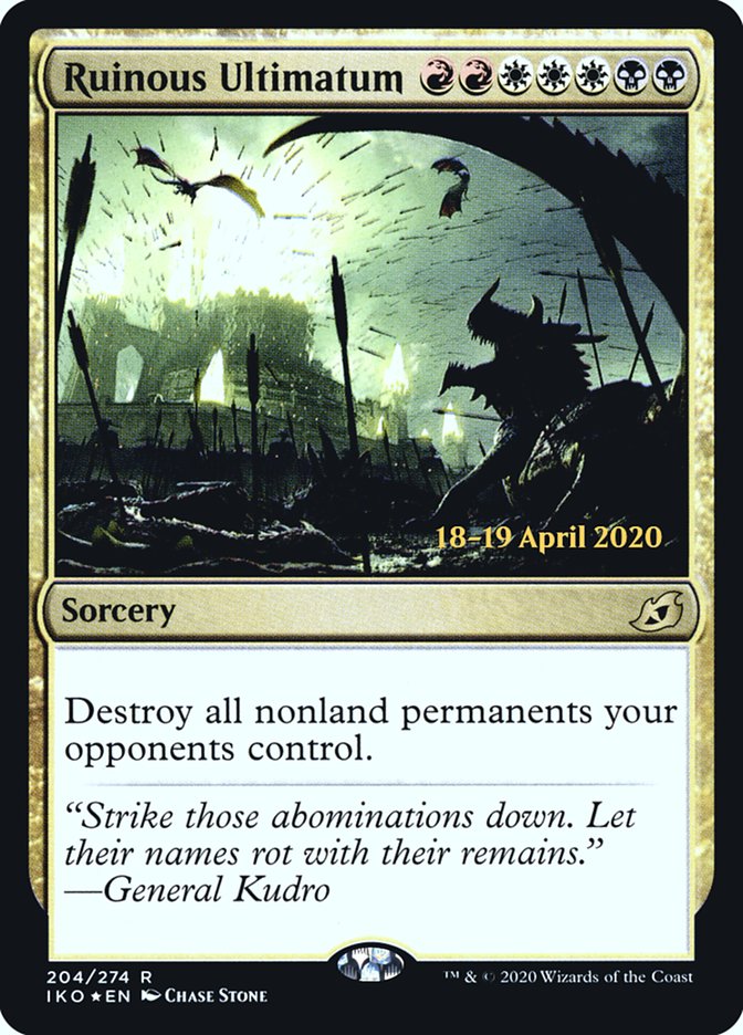 Ruinous Ultimatum  [Ikoria: Lair of Behemoths Prerelease Promos] | Devastation Store