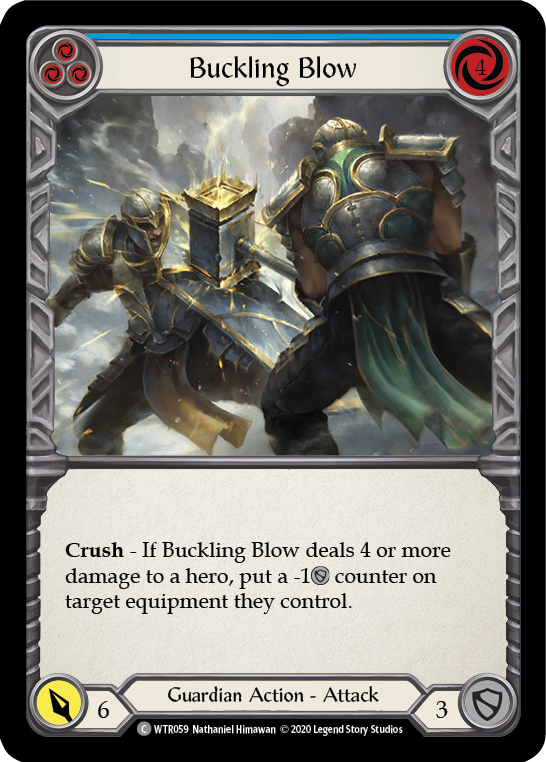 Buckling Blow (Blue) [WTR059] Unlimited Edition Rainbow Foil - Devastation Store | Devastation Store