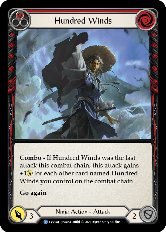 Hundred Winds (Red) [EVR041] (Everfest)  1st Edition Normal | Devastation Store