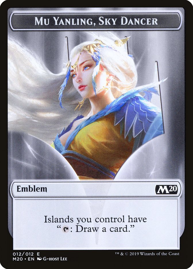 Mu Yanling, Sky Dancer Emblem [Core Set 2020 Tokens] | Devastation Store