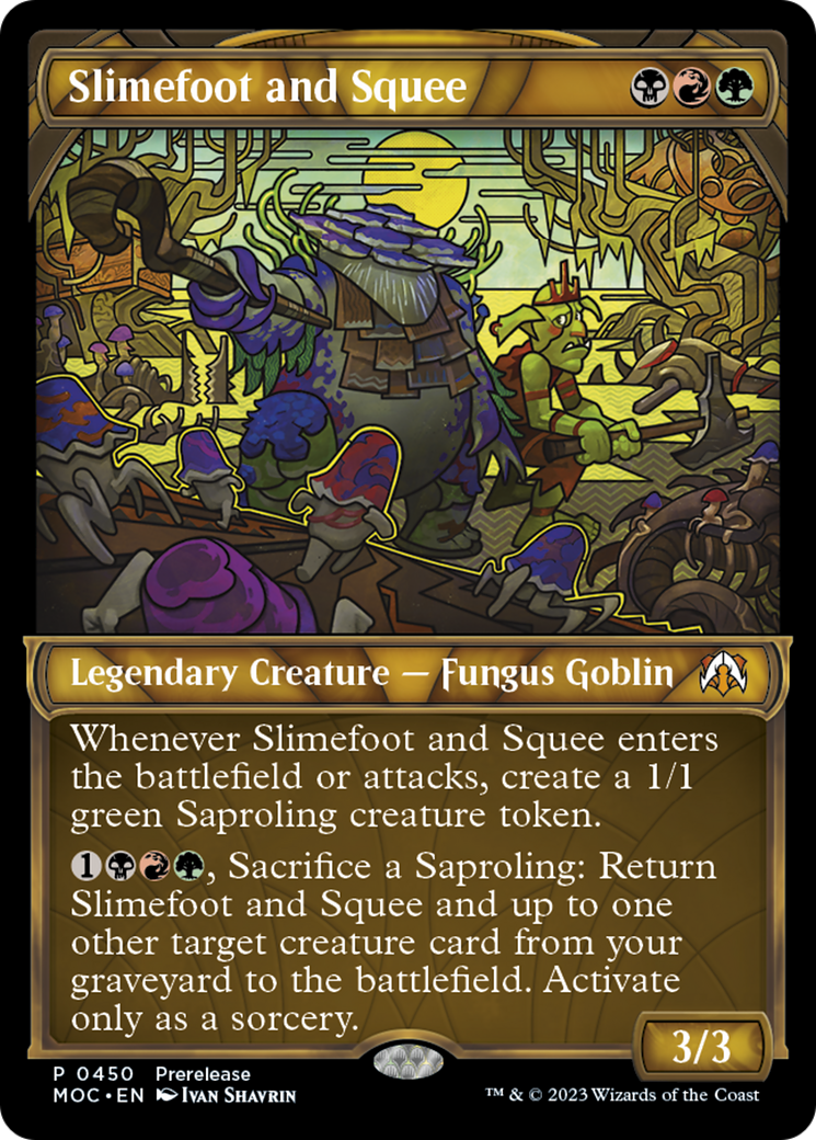 Slimefoot and Squee (Showcase Planar Booster Fun) [March of the Machine Commander Prerelease Promos] | Devastation Store