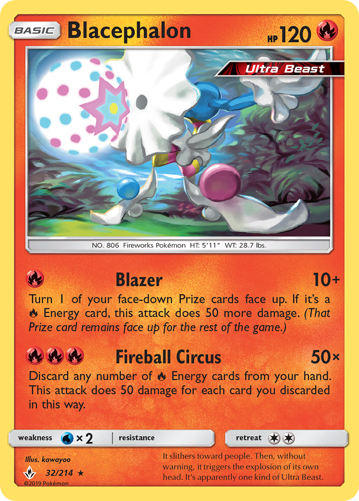 Blacephalon (32/214) [Sun & Moon: Unbroken Bonds] | Devastation Store