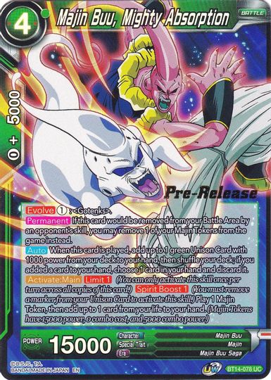 Majin Buu, Mighty Absorption (BT14-078) [Cross Spirits Prerelease Promos] | Devastation Store