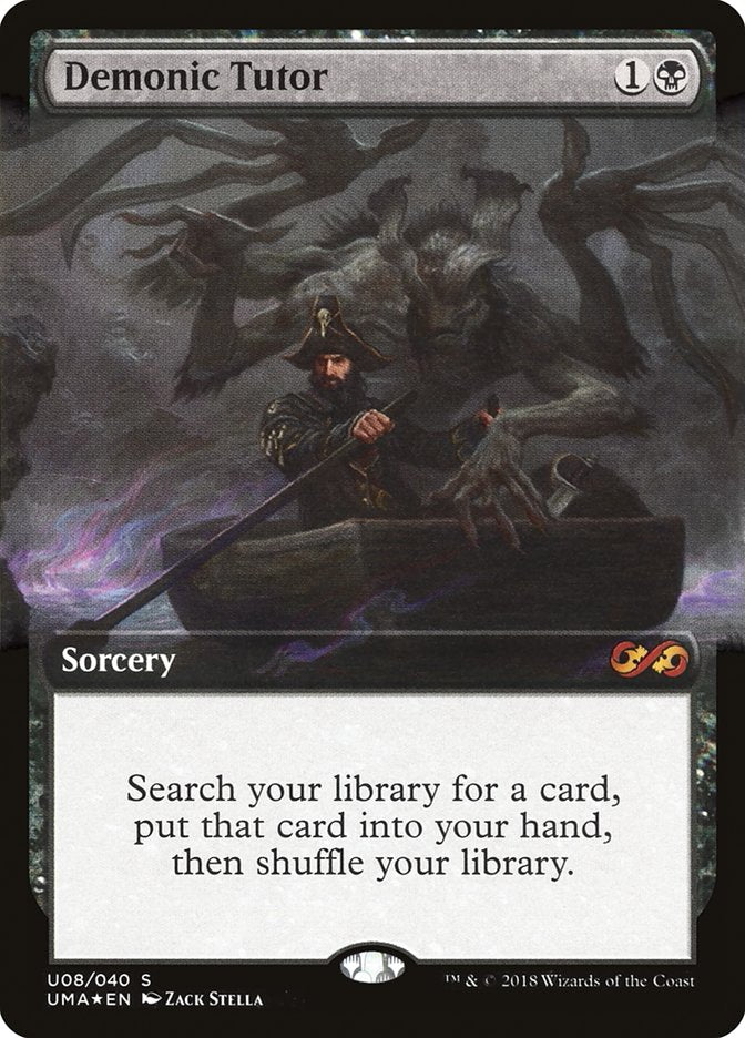 Demonic Tutor (Topper) [Ultimate Box Topper] | Devastation Store