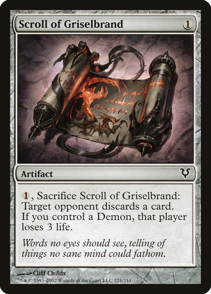 Scroll of Griselbrand [Avacyn Restored] - Devastation Store | Devastation Store