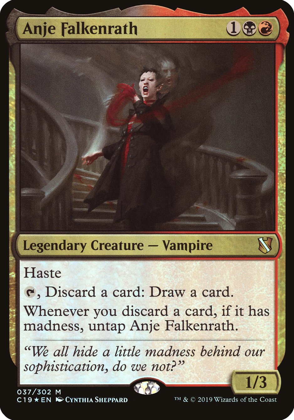 Anje Falkenrath (Oversized) [Commander 2019 Oversized] | Devastation Store