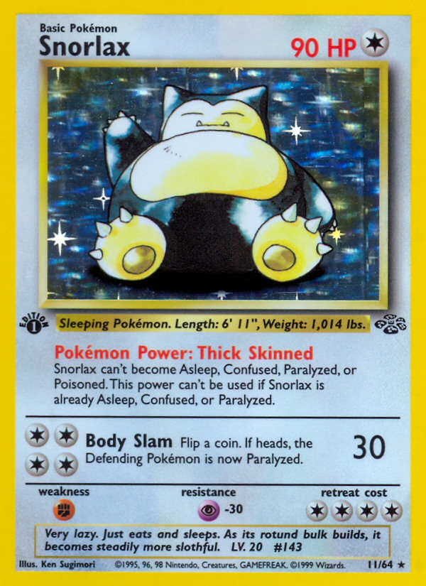 Snorlax (11/64) [Jungle 1st Edition] | Devastation Store