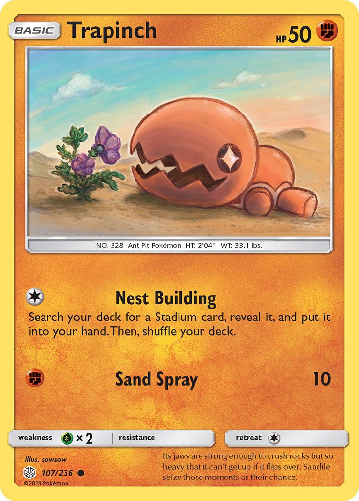 Trapinch (107/236) [Sun & Moon: Cosmic Eclipse] | Devastation Store