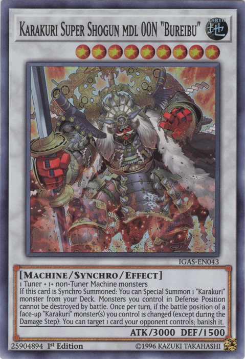 Karakuri Super Shogun mdl 00N "Bureibu" [IGAS-EN043] Super Rare | Devastation Store