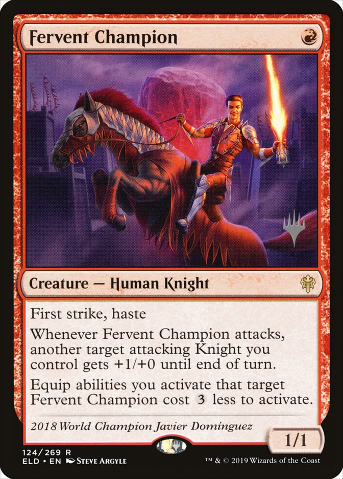 Fervent Champion (Promo Pack) [Throne of Eldraine Promos] | Devastation Store