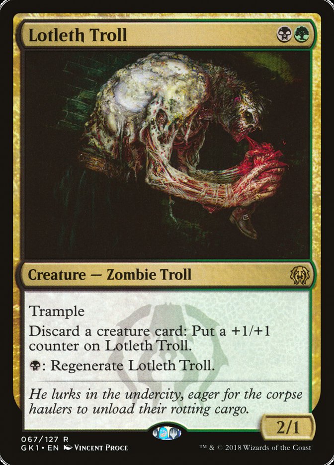 Lotleth Troll [Guilds of Ravnica Guild Kit] | Devastation Store