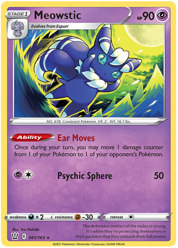 Meowstic (061/163) [Sword & Shield: Battle Styles] | Devastation Store